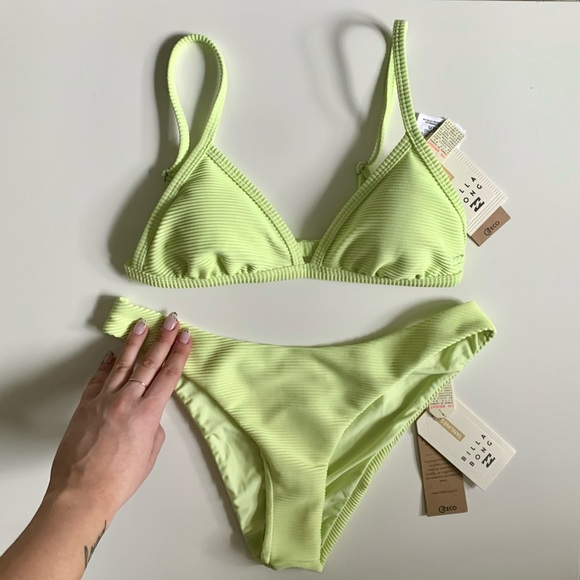 Billabong Other - Billabong “Tanlines” Green Bikini Set